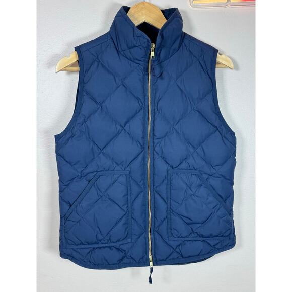 J.Crew Jackets & Blazers - J. Crew Navy Quilted Puffer Down Waterfowl Insulation Quiet Luxury Preppy Small